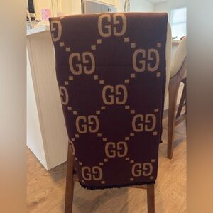 GG Wool Logo Scarf
